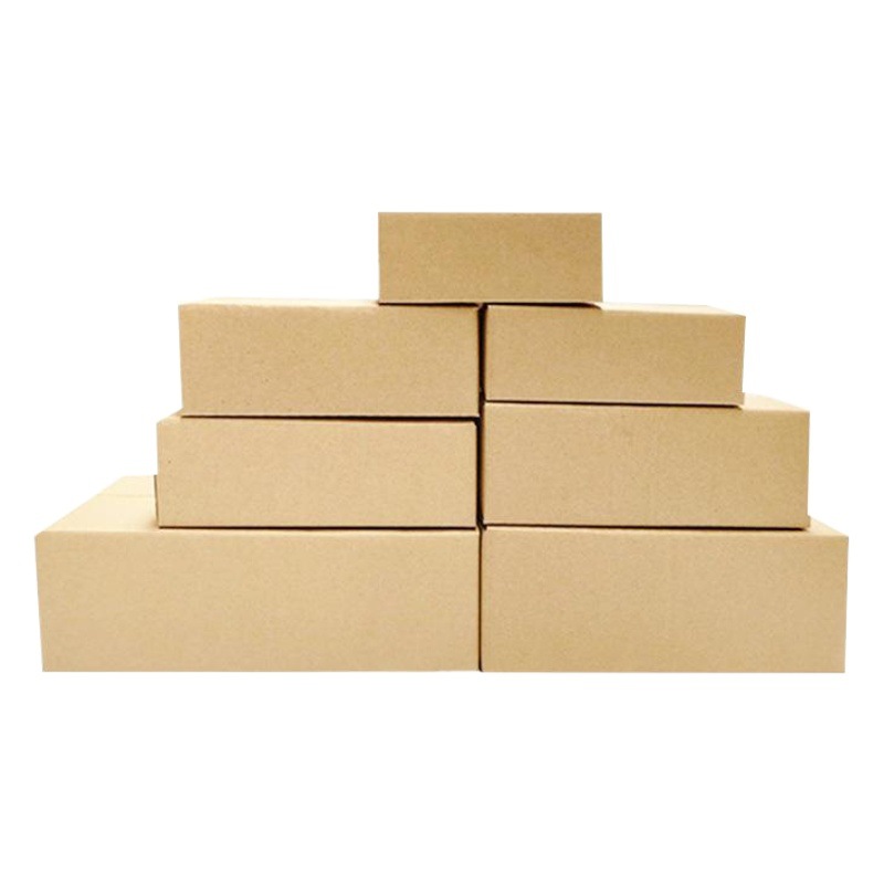 Postal semi-Alto cartón rectangular embalaje corrugado expreso plano pequeño cartón extra duro en stock caja fabricante