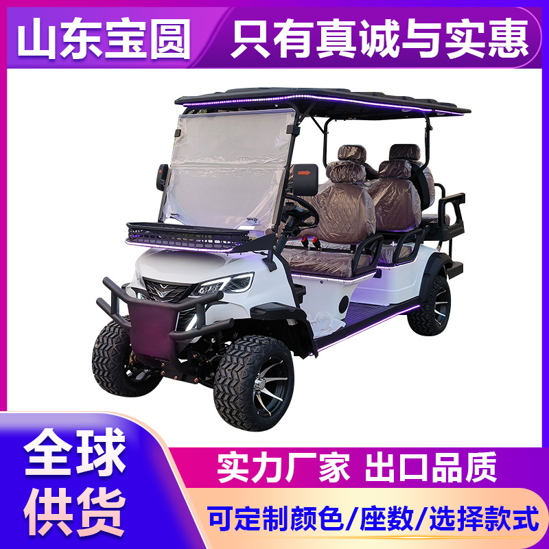 Gaofe Electric Golf Cart Hotel Shuttle 4/6 Seater Resort Sightseeing Car (Auto Parts and Accessories)