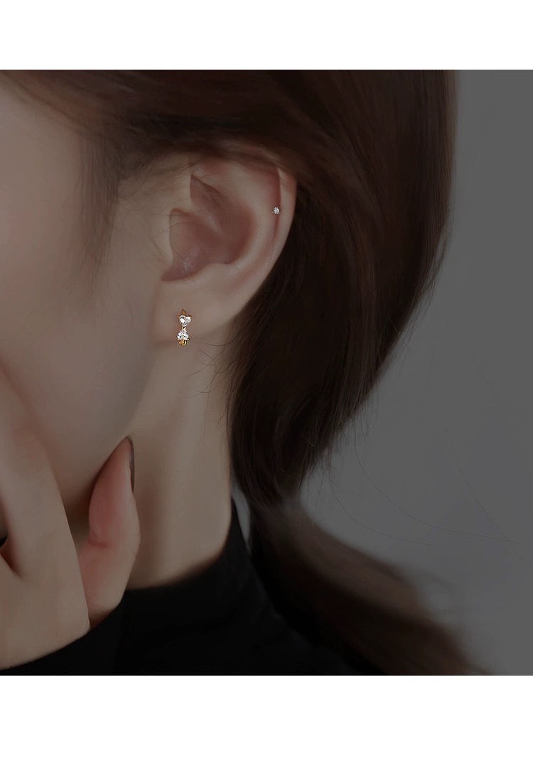 4g Weight 925 Sterling Silver Ear Needle Material White Gold Plated, Gold Plated Plating Material Zircon Inlay Material Earrings Classification 1 Pair Quantity Holiday, Daily Occasion 925 Sterling Silver Material Bow Knot Pattern Women's Gender Inlay Design Sweet, Simple Style Style 1 Pair White Gold Plated Gold Plated 925 Sterling Silver Zircon Bow Knot Earrings 4