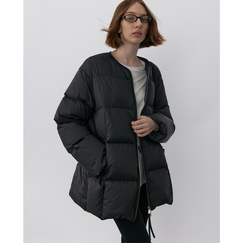 Non-Returnable, Non-Exchangeable 95% White Duck down Jacket for Women, Mid-Length Winter Coat, Warm Round Neck, Double Zipper Puffer Jacket Non-Returnable, Non-Exchangeable 95% White Duck down Jacket for Women, Mid-Length Winter Coat, Warm Round Neck, Double Zipper Puffer Jacket