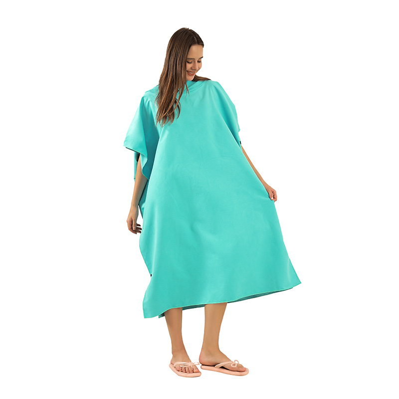 Capa de secado rápido personalizada de microfibra con capuchón de capuchón de capuchón de microfibra de absorción de agua de secado rápido cambiador toalla de baño capa