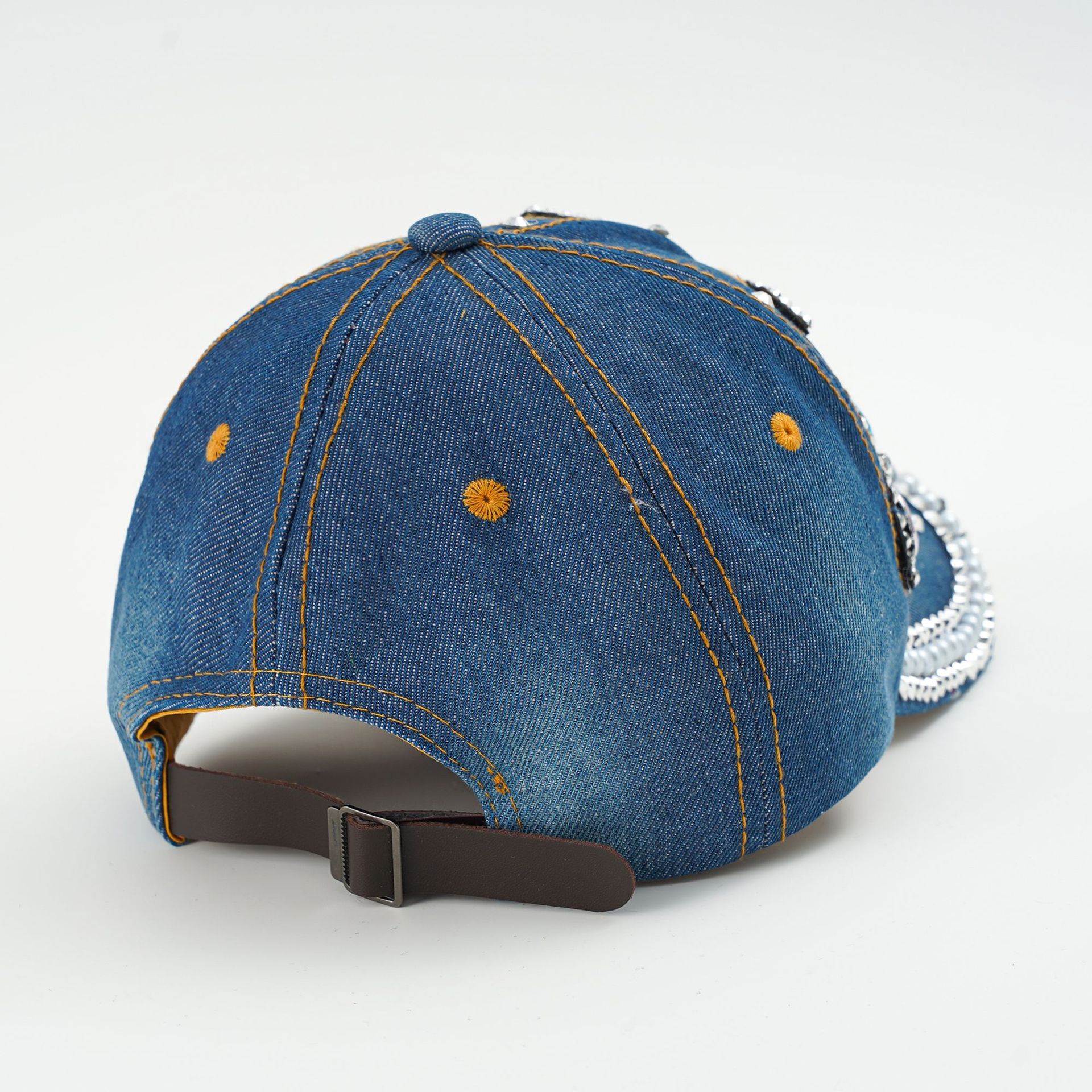 Nueva gorra de béisbol mariposa diamante Denim enarboló la gorra moda todo fósforo ocio al aire libre sombrero de protección solar