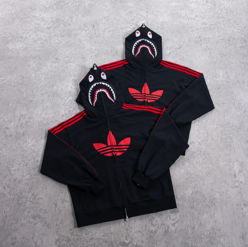 Cross-border European and American trendy brand BA new BAPE collaboration Adidas versatile BAPE collaboration Adidas hooded jacket Cross-border European and American trendy brand BA new BAPE collaboration Adidas versatile BAPE collaboration Adidas hooded jacket