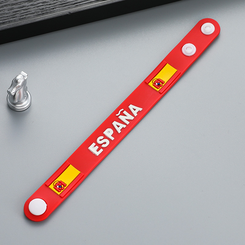 2022 Qatar Copa Mundial decoraciones del equipo nacional pulsera de goma fans pequeño regalo recuerdo Francia