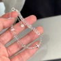 不规则通体s925白水晶手链