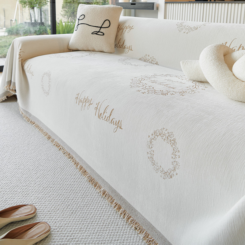 Doppelseitige Chenille Sofadecke Für Alle Jahreszeiten Komplett_voghion.com