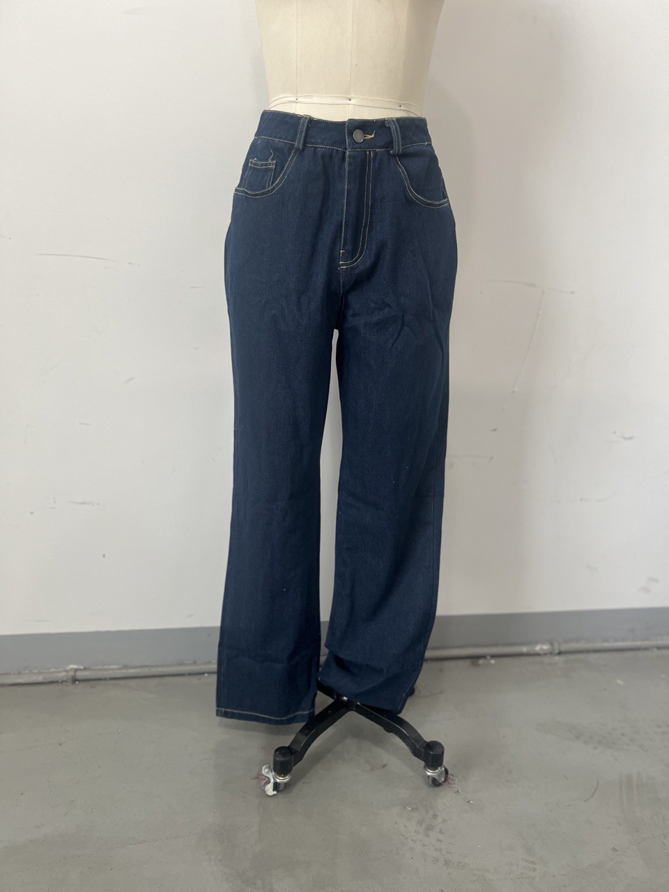 Women's Lapel Denim Shirt And Trousers Set European And American Style Spring New Clothing Cross Border 2025_ecoleips.com