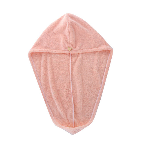 Household double-layer thickened dry hair cap bathroom strong absorbent wipe long hair quick-drying adult student children's head towel