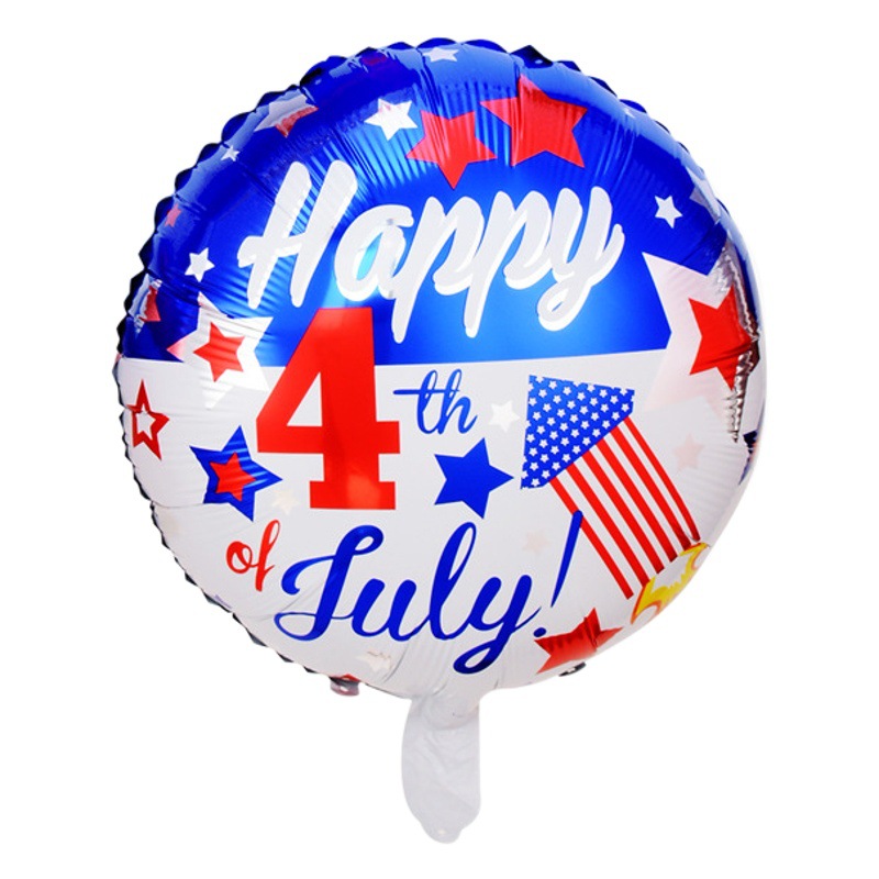 Globo de la bandera americana 74 Día DE LA Independencia EE. UU. Día Nacional Amazon suministro diseño de globo estrella de cinco puntas
