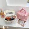 Brand handheld pearlescent advanced cosmetic bag, organizer bag for traveling, Korean style, high-quality style