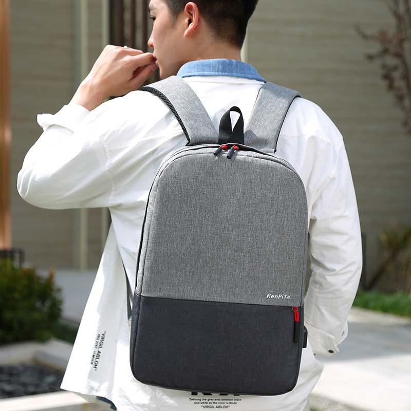 Fábrica directa para el nuevo empalme de moda moda mochila de viaje hombre ocio al aire libre simple mochila de computadora