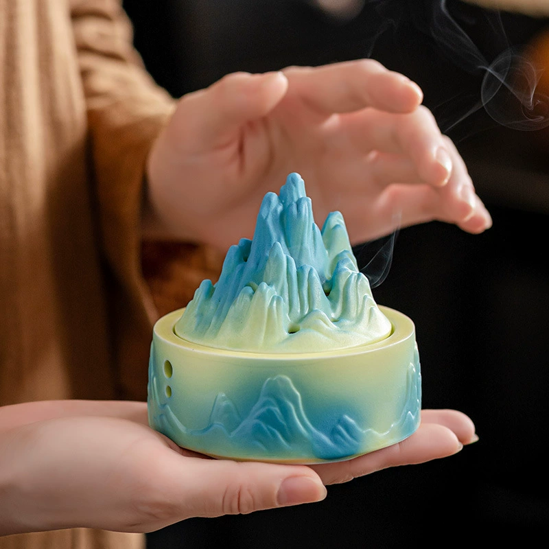 Новая креативная курильница в стиле дзен для домашнего использования в помещении, курильница с катушкой из сандалового дерева, украшение для чайной церемонии, курильница.