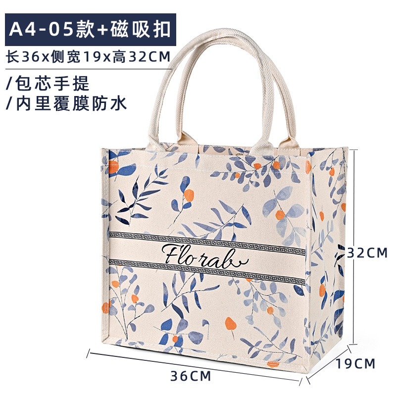 A4 - 05 + hebilla de succión magnética; tamaño; lona