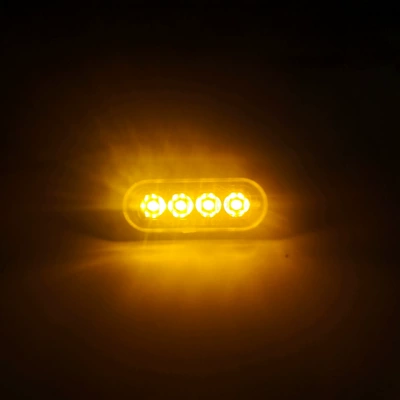 Always-On Car Led4 Headlight Ultra-Thin Warning Light Side-Mounted 12-24V Daytime Running Light High-Brightness Turn Signal Light (Dönmə işıqları) - yellow