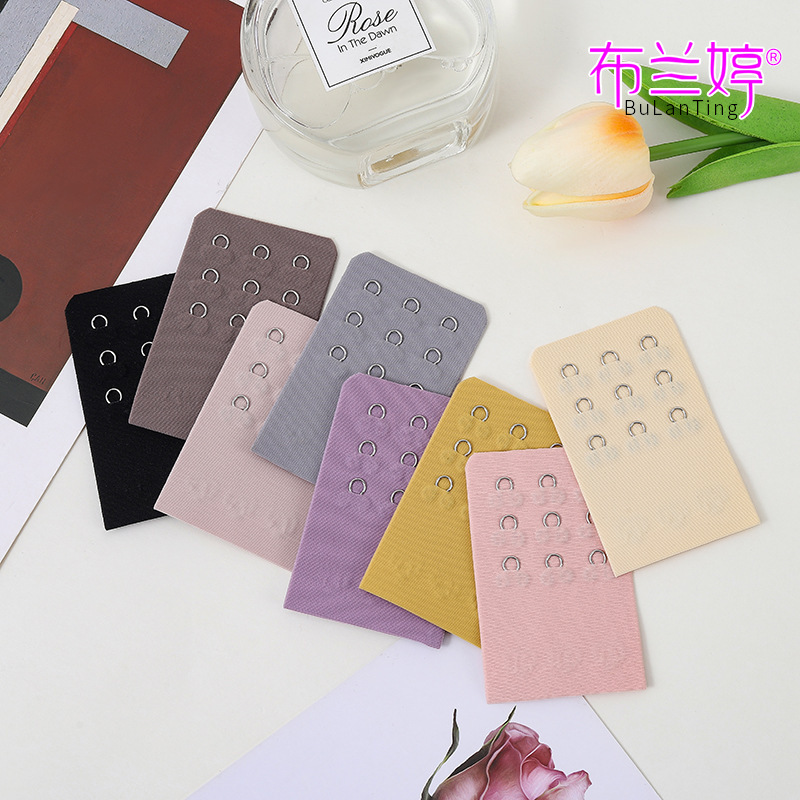 Small three-row three-button 5cm seamless underwear with extended buckle nylon bra extension buckle wide back bra buckle back hook