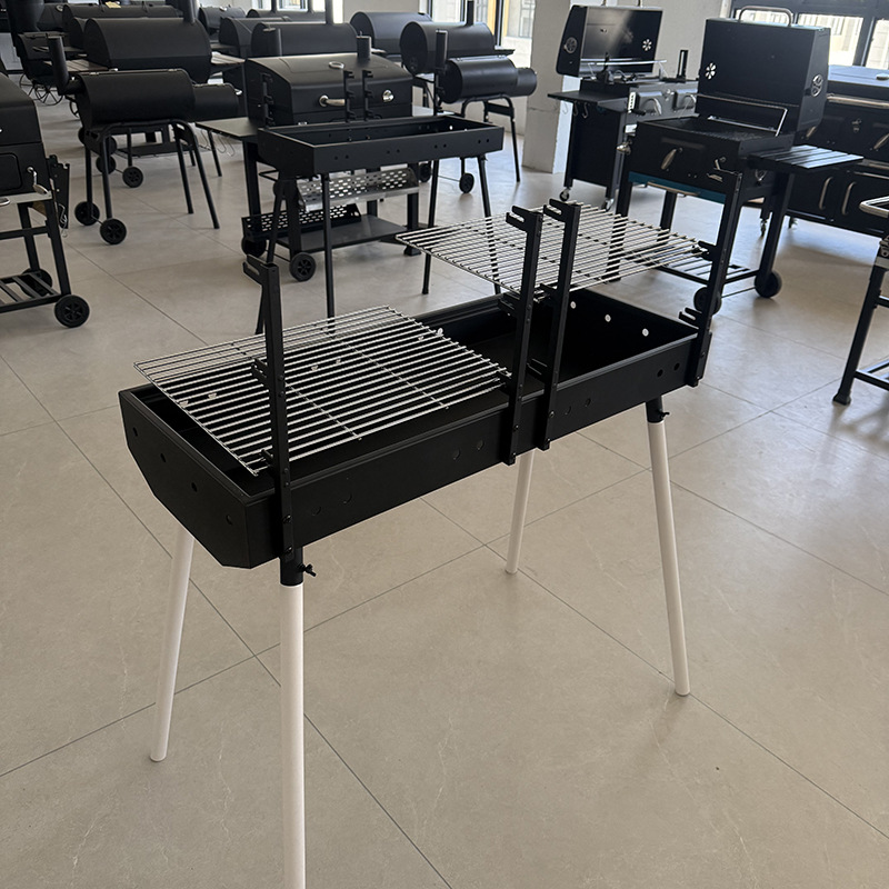 Estufa de barbacoa plegable portátil para exteriores Estufa de barbacoa de carbón sin humo para el hogar Estufa de barbacoa engrosada para el patio al por mayor