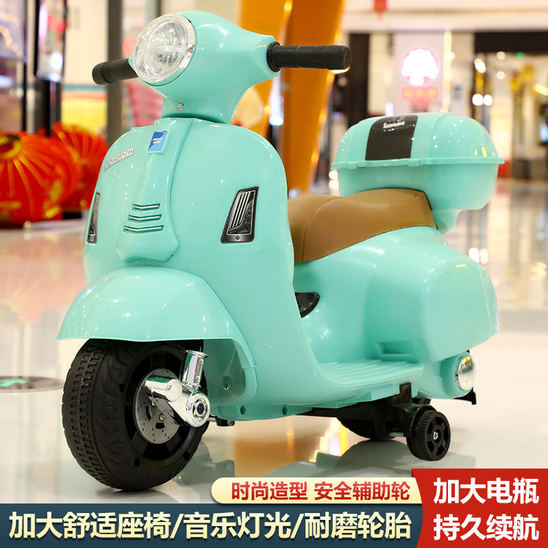 Niños motocicleta eléctrica triciclo de 1 - 4 años se puede sentar bebé coche de juguete recargable exportación de comercio exterior image 1