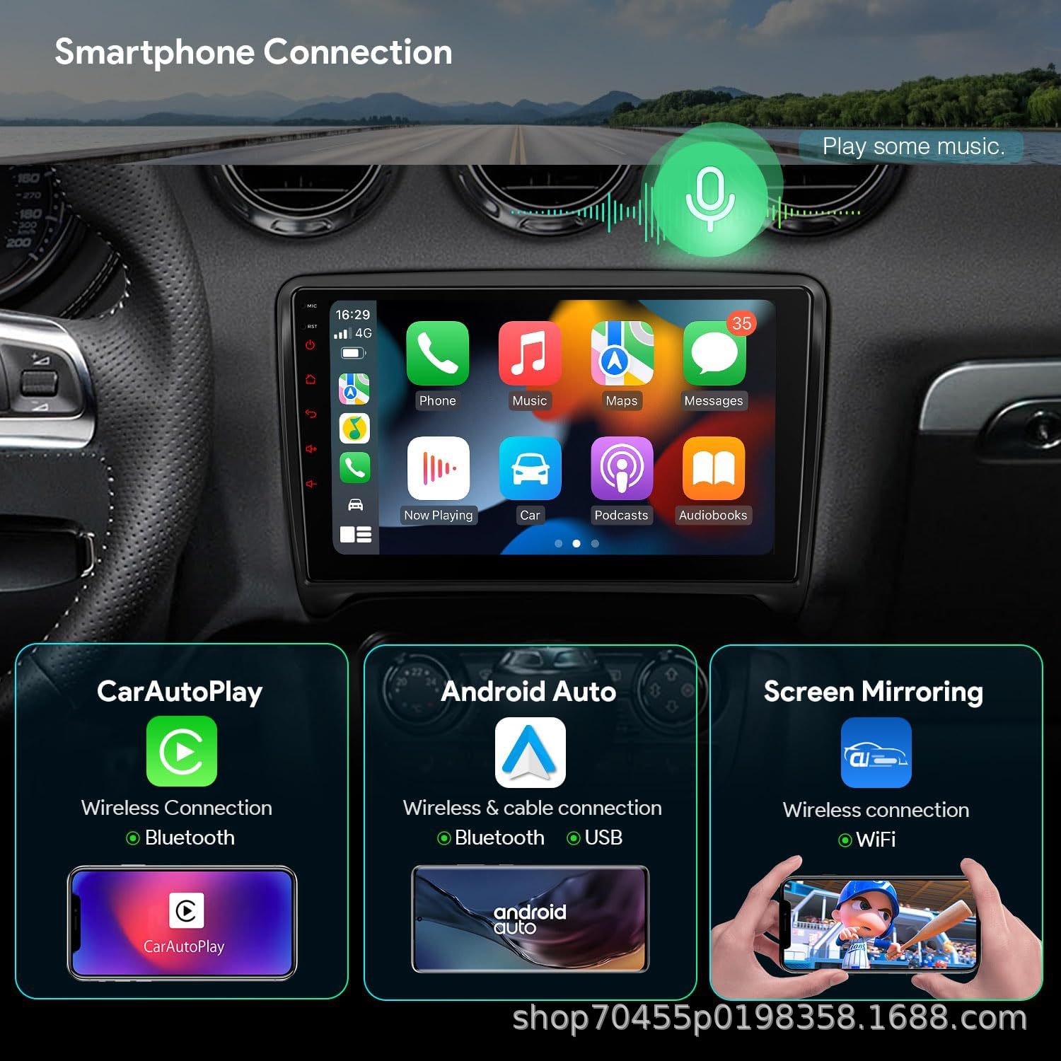 Suitable for 08-14 Audi TT car navigation physical button knob all-in-one machine central control large screen 7 inch/9 inch