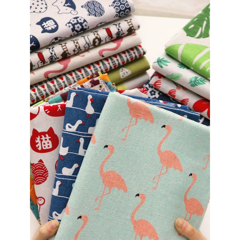 tela de lino de algodón tela de mesa cortina tela de tela de tela sofá tela hecha a mano procesamiento de tela