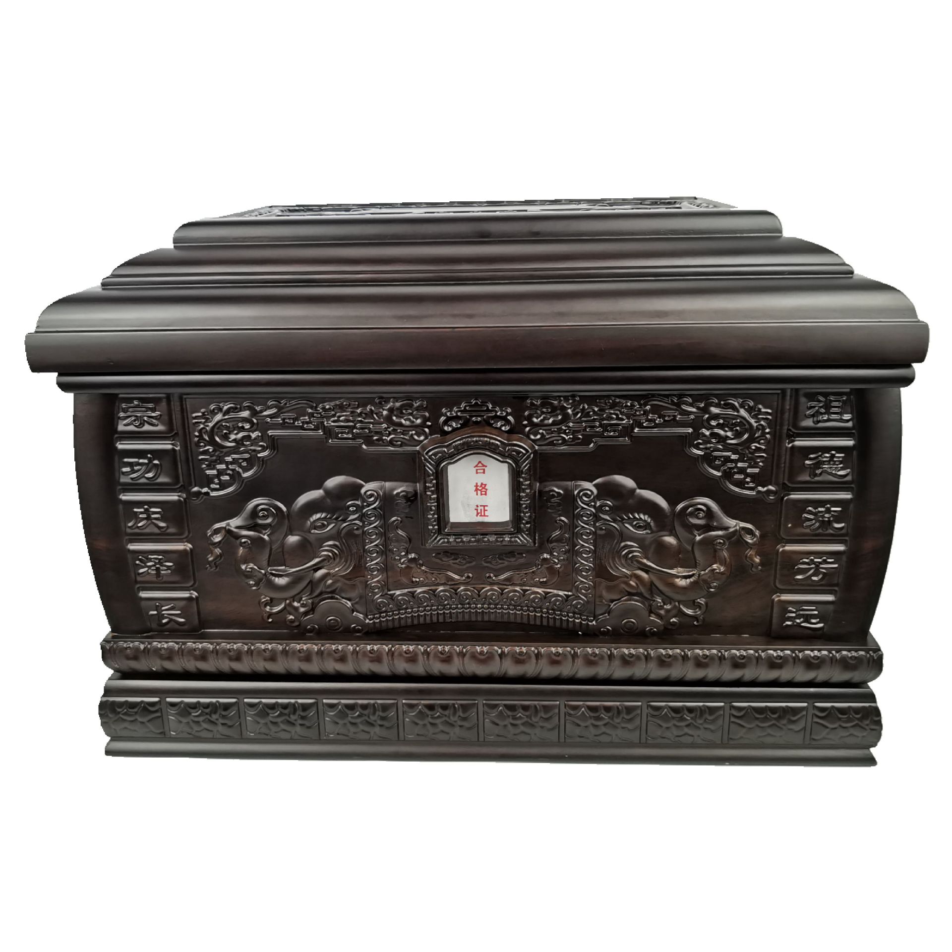 38cm Good luck[ 30 Aged Manufactor Priced Sell Ebony Large thickening Cinerary casket Life Box funeral and interment