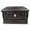 38cm吉祥如意【30年老厂家厂价出售】黑檀大号加厚骨灰盒寿盒殡葬|ms