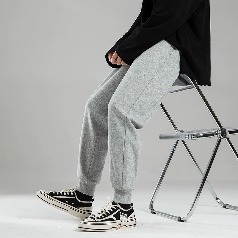 Tao Factory Спортивные брюки Мужские брюки Свободные прямые трубки Впитывающая пот молния Универсальные трикотажные утепленные повседневные на флисовой подкладке