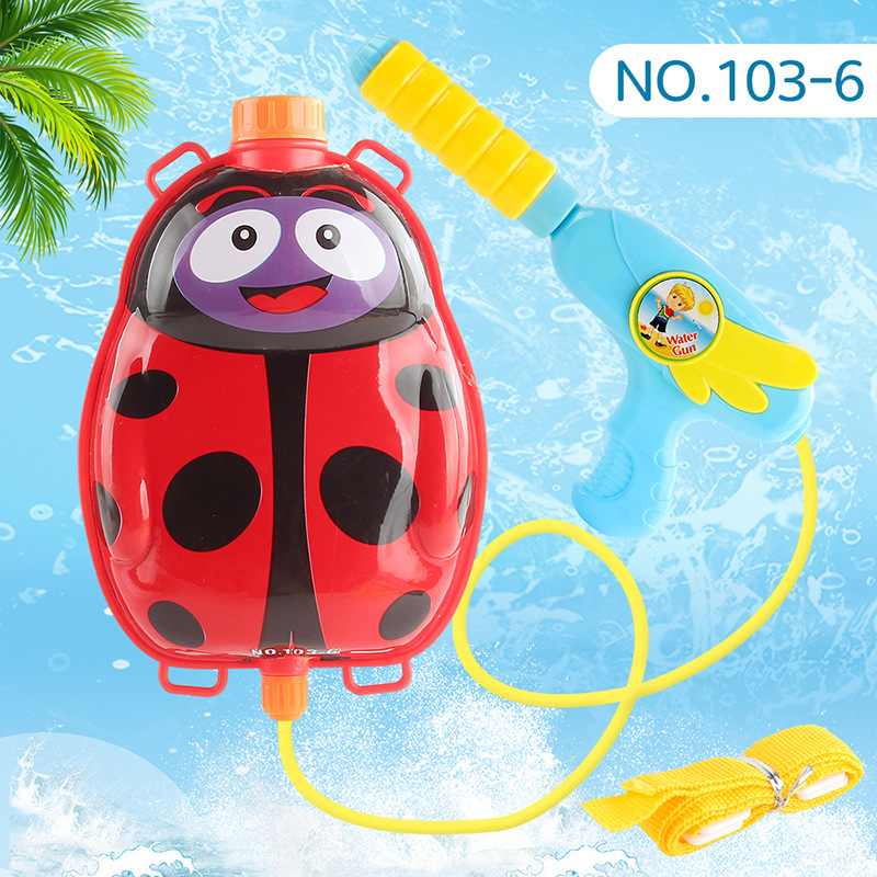 Juguetes de agua de playa para niños mochila de dibujos animados pistola de agua para niños y niñas rociador de agua de verano pistola de agua extraíble de gran capacidad