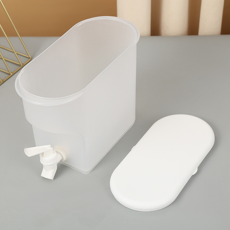 3.5L botella de agua fría de gran capacidad con grifo de bebidas cubo de agua fría bebida de verano fruta tetera refrigerador botella de agua helada