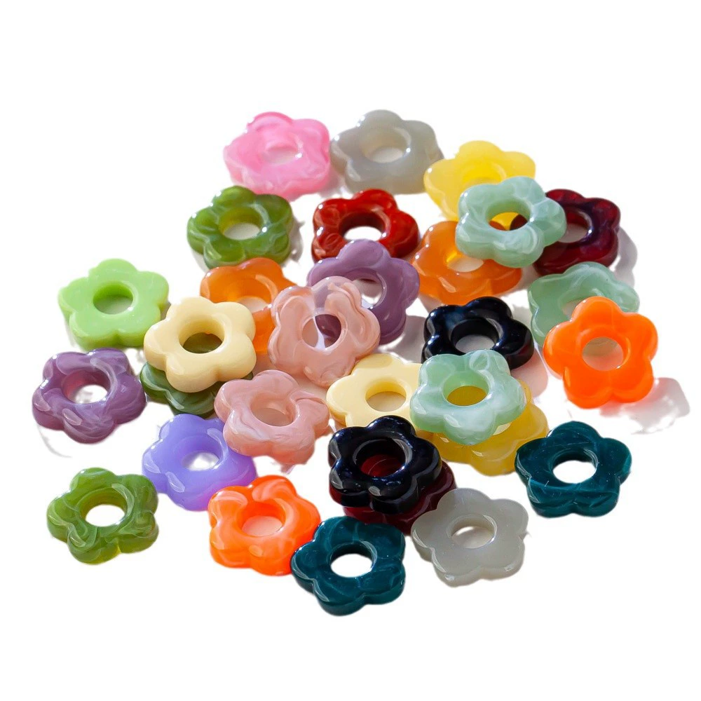 Acrylic accessories, earrings handmade, hair accessory, pendant, material, 19mm, flowered
