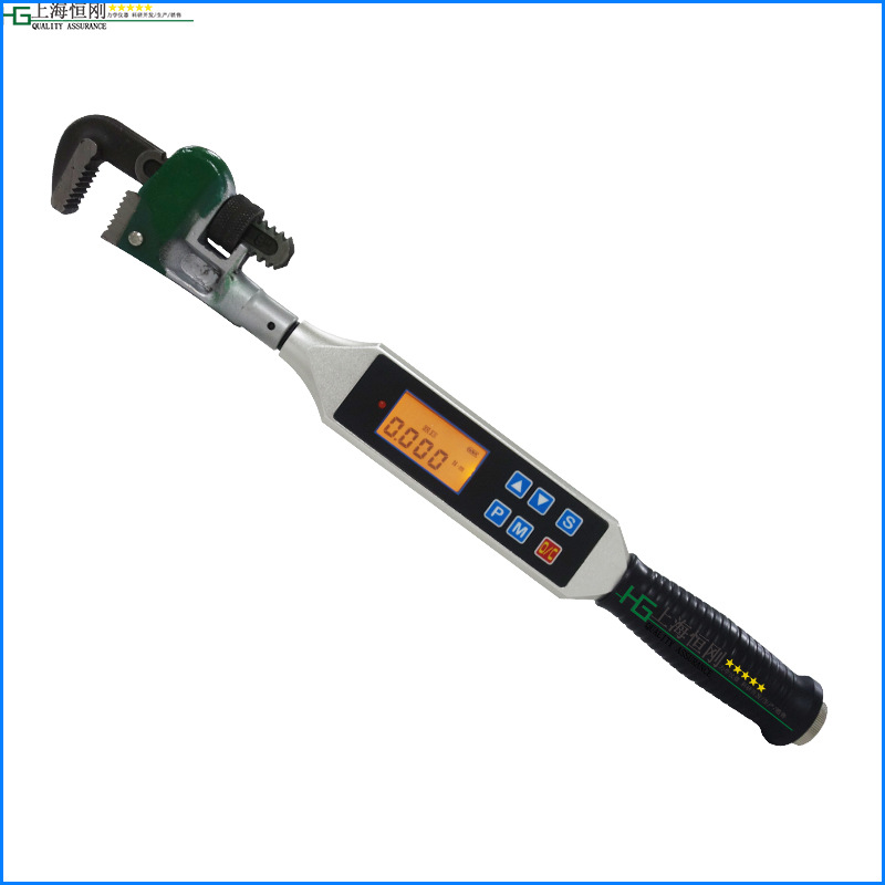 350KN管钳头数显扳手 多单位数显卡钳扭力扳手管子钳数字力矩扳手