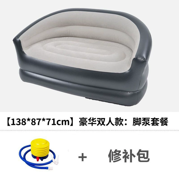 Inflatable sofa for double, storage bag