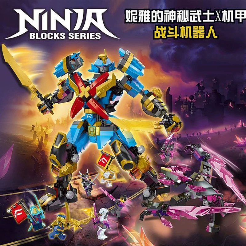 Совместимо с конструктором Lego Ninjago, четырехведенная трансформированная карета 70595, игрушки, кросс‑бордер Ninjago