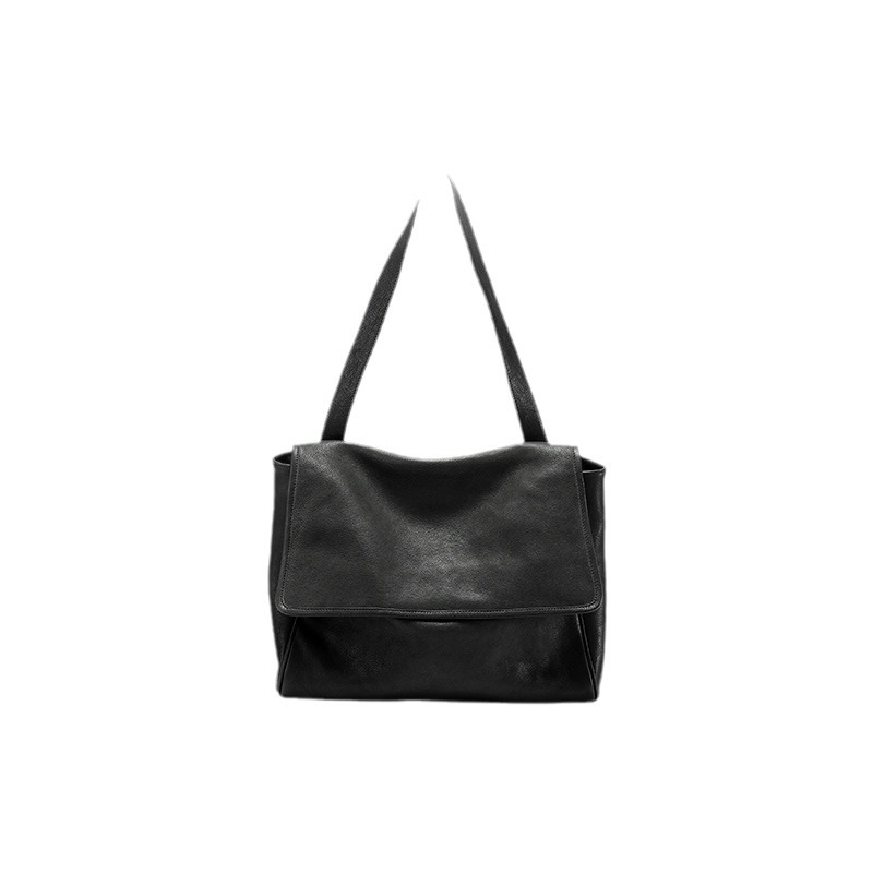 Bolsa de cartero retro de piel blanda de un solo hombro bolsa de cuero de alta capacidad bolsa de cuero de mujer de cercanías