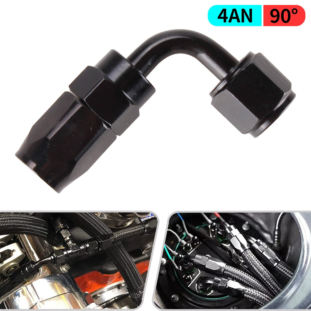 Модификация автомобиля соединения охлаждения масла AN4AN6AN8AM10AN12 быстрое соединение масляной трубы с защитой от утечки 0 градусов-180 °