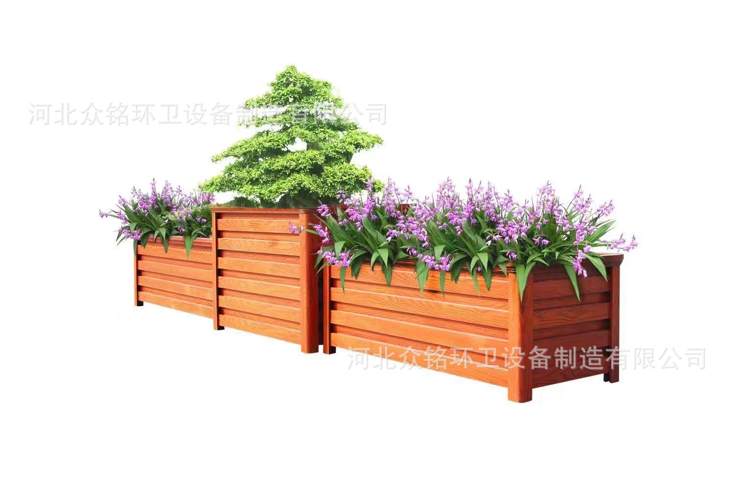 户外铝合金花箱 市政花箱 铝合金种植箱 街道路中央花盆 落地式花