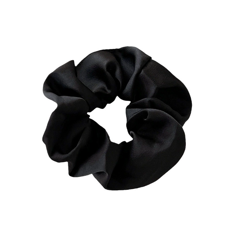 Сатиновая резинка для волос Silk‑Look, с крупной волной оборки в ретро-стиле, 5 цветовых вариантов