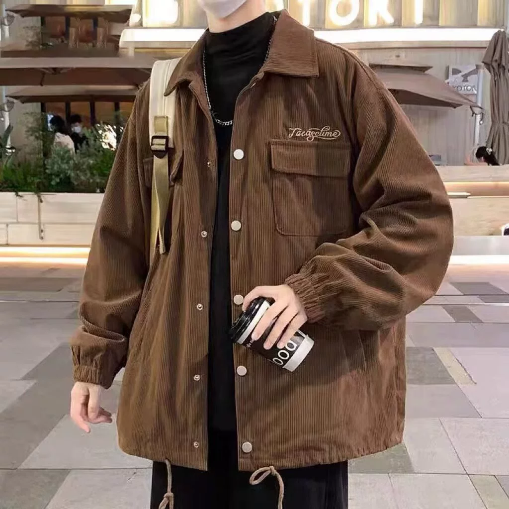 Кардюровая oversize куртка, дюльбёр, плюс размер, осень–весна повседневная