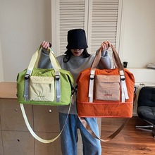 大容量拉杆包短途登机包男女旅行折叠收纳袋带轮子拉杆软包手提包