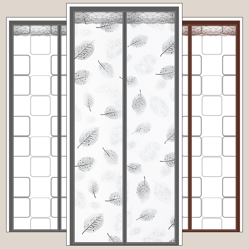 Winter Air Conditioning Door Curtain, Transparent Self-Adhesive Magnetic Windproof Home Insulation Kitchen Partition, No-Drill Installation, Thickened and Densified
