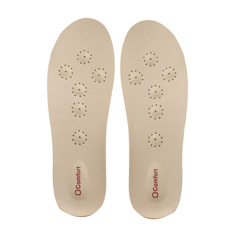 LaTeX cuero suave suela de la plantilla cómoda transpirable sudor absorbente desodorante espesado deportes amortiguador de los hombres de piel de vaca impulso almohadilla completa