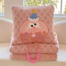 手提抱枕被子加绒保暖毯子车用办公室多功能午睡枕头车载折叠靠枕