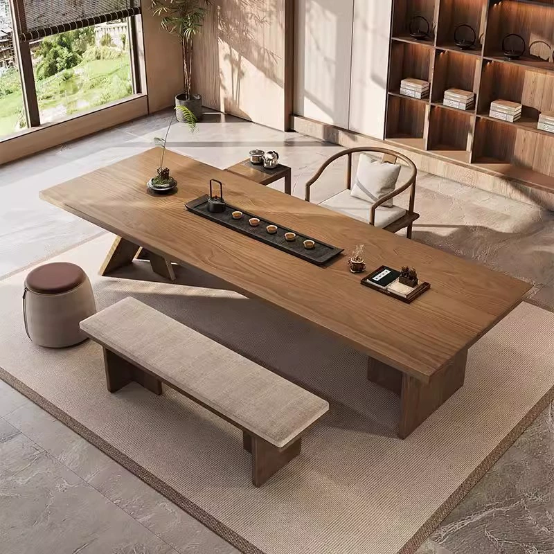 Shinjinfeng из цельного дерева чайный стол и стулья комбинация кунг-фу чайного стола бревна большая доска чайного стола