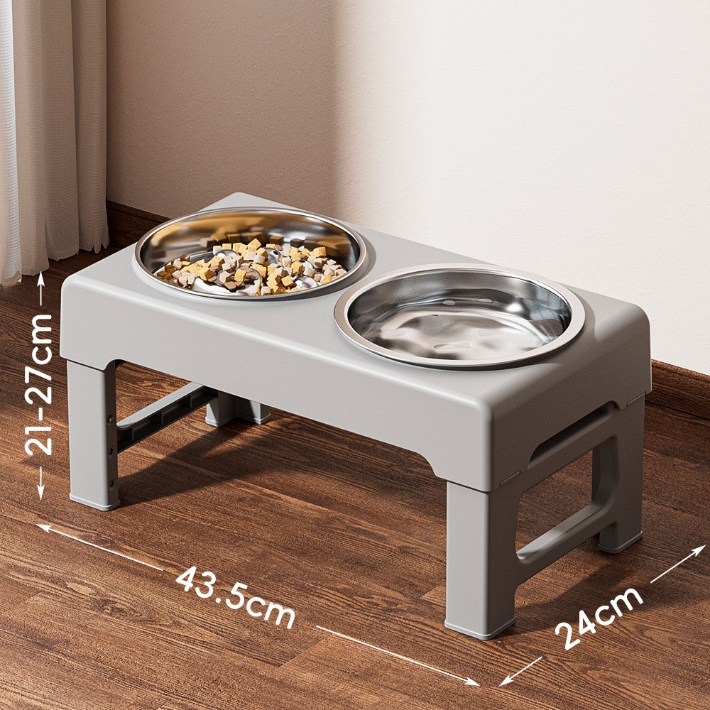 Nuevo tazón elevador ajustable, tazón de acero inoxidable para perros grandes, tazón de alimentación para perros, tazón de alimentación para perros, tazón de alimentación para perros
