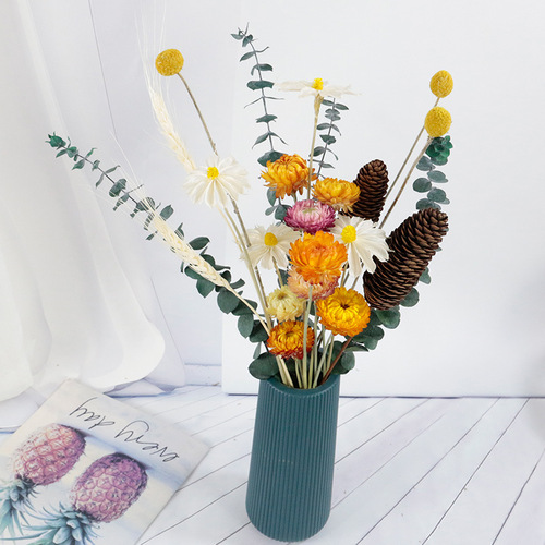 Dried flower bouquet mix and match baby's breath rose diy material home decoration ornaments immortal flower creative gift wholesale