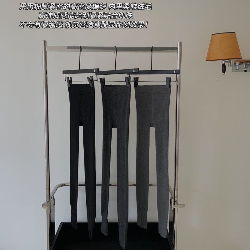 NSY302自发热婴儿绒棉竖条秋冬新款180克时尚保暖显瘦打底裤女|undefined
