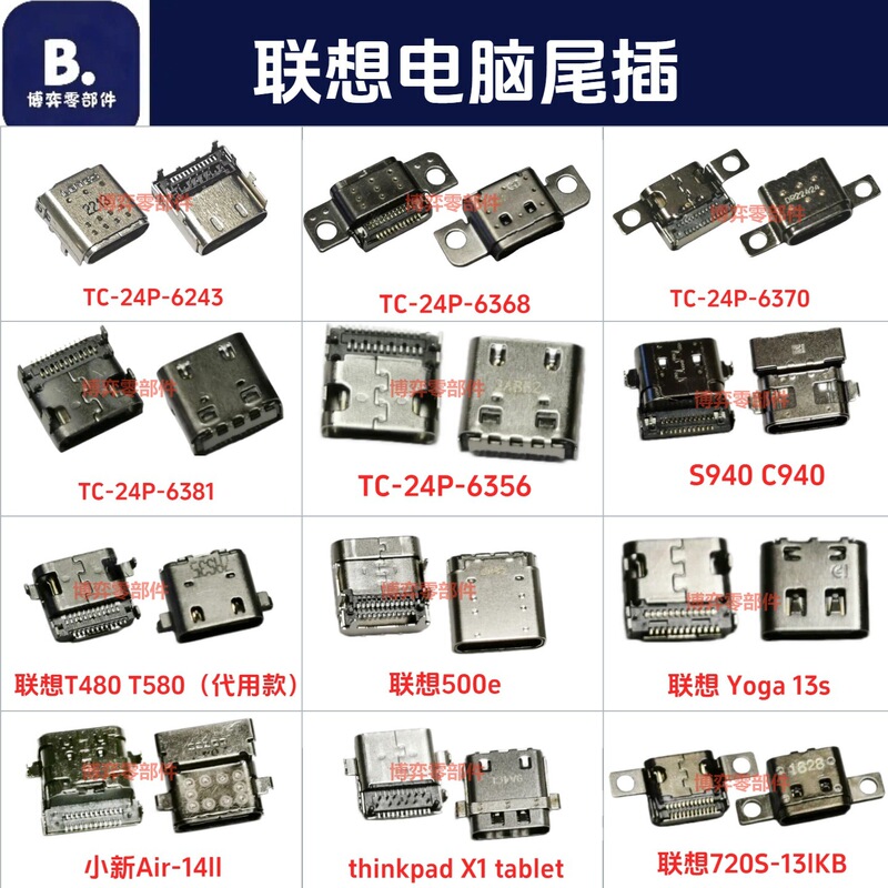 Suitable for Lenovo Laptop Built-In Power Interface 3.1Type-C Charging Port