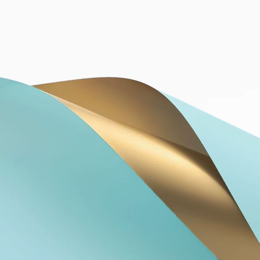 Papel de oro de doble cara de Corea impermeable flor material de papel de embalaje ramo floral coreano papel de oro de lujo de color oro