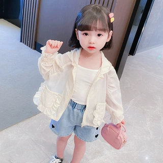 女童防晒衣夏装女宝宝薄款外套夏季洋气小女孩防晒上衣儿童防晒服