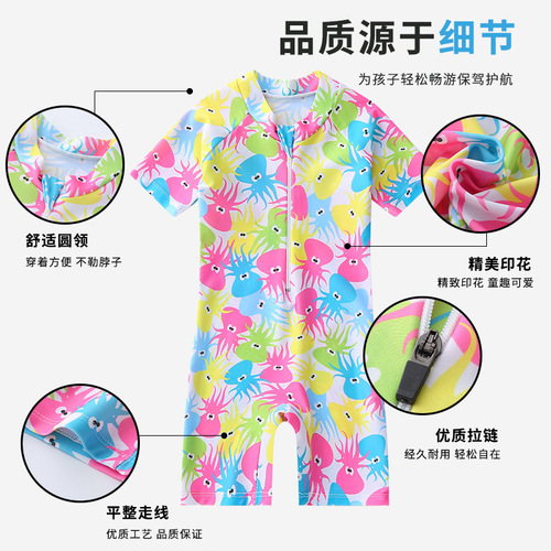 Children's Swimwear Long Sleeve One-piece for Toddlers and Kids, Boys and Girls, Cute Infant Swim Suit, Clearance