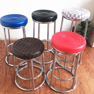 Restaurant Water Bar Bar Bar Chair Stool Bar Game Hall High Stool Mobile Phone Counter Front Desk Highlight Round Stool